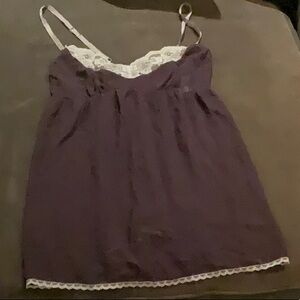 Purple Lace Trim Camisole